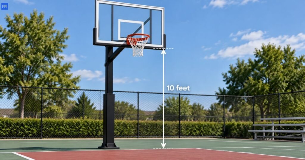 A Regulation Basketball Hoop