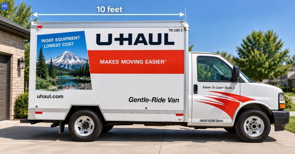 A U-Haul 10-Foot Moving Truck